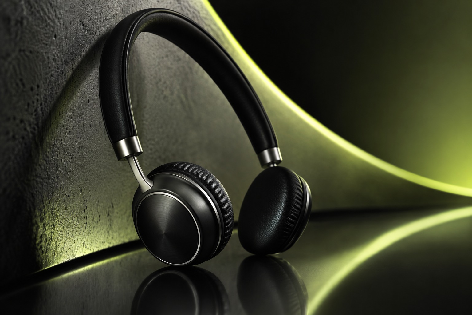 On-ear everyday form — a distinct close-up concept composition